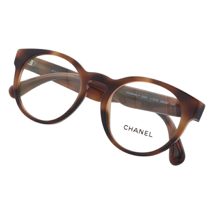 【訳あり】シャネル メガネフレーム 伊達メガネ レギュラーフィット CHANEL CH3359 1575 49サイズ ボストン ユニセックス メンズ レディース ラッピング無料