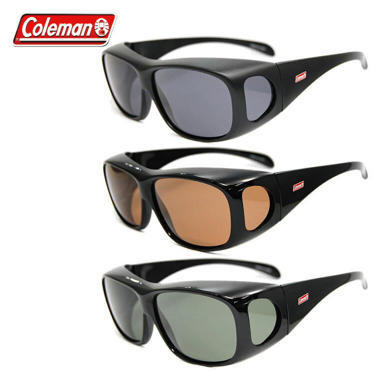 コールマン 偏光サングラス アジアンフィット COLEMAN CM4019 全3カラー 60サイズ メガネ対応 オーバーグラス 釣り ドライブ メンズ レディース モデル UVカット ラッピング無料