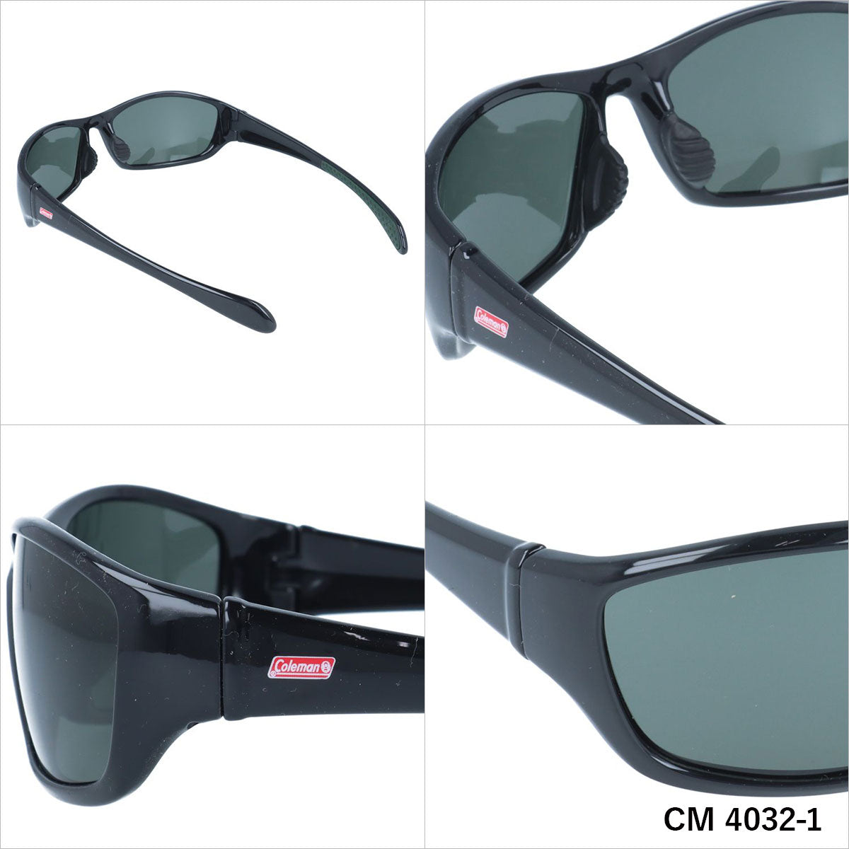 コールマン サングラス 偏光サングラス アジアンフィット COLEMAN CM 4032 63サイズ スポーツ型 ユニセックス メンズ レディース