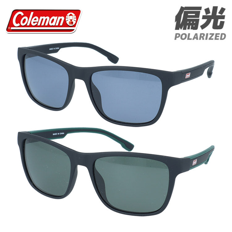 コールマン サングラス 偏光サングラス アジアンフィット COLEMAN CM4037 54サイズ 全2カラー ウェリントン型 乱反射をカットしクリアな視界へ ユニセックス メンズ レディース | クロブチ 黒縁