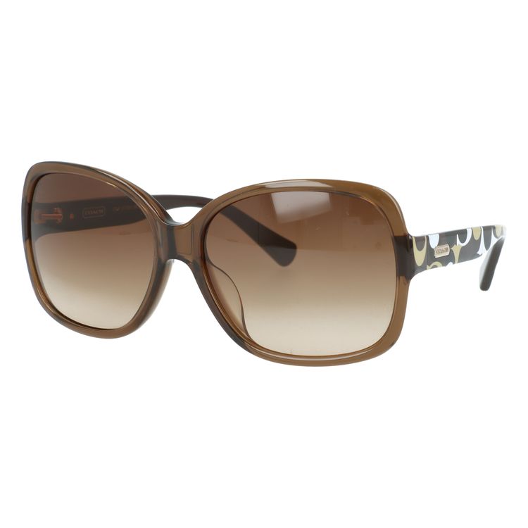 【訳あり・店頭展示品/付属品無し/外箱なし】【国内正規品】コーチ サングラス イオナ レギュラーフィット COACH IONA S779A BROWN 210 47サイズ ウェリントン型 バタフライ型 ハイカーブサングラス レディース