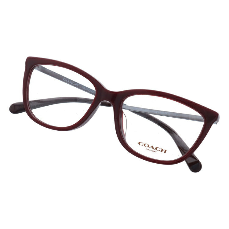【国内正規品】メガネ 度付き 度なし 伊達メガネ 眼鏡 コーチ アジアンフィット COACH HC6124F 5509 53サイズ フォックス型 レディース UVカット 紫外線 ラッピング無料