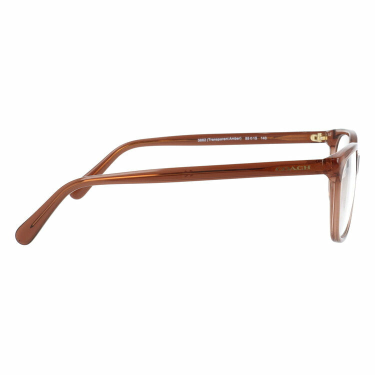 【訳あり・店頭展示品】【国内正規品】 コーチ メガネフレーム 伊達メガネ レギュラーフィット COACH HC6139U 5662 55サイズ スクエア型 琥珀色 アウトレット品 ユニセックス メンズ レディース
