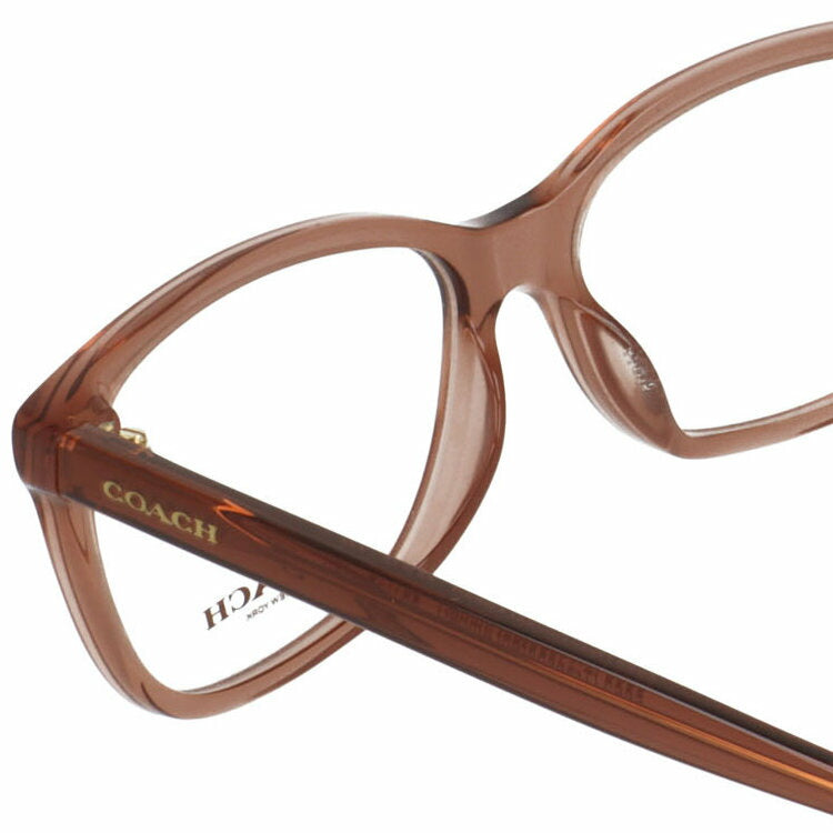 【訳あり・店頭展示品】【国内正規品】 コーチ メガネフレーム 伊達メガネ レギュラーフィット COACH HC6139U 5662 55サイズ スクエア型 琥珀色 アウトレット品 ユニセックス メンズ レディース