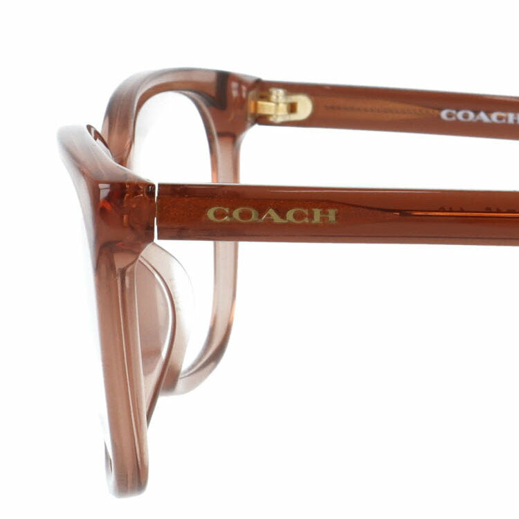 【訳あり・店頭展示品】【国内正規品】 コーチ メガネフレーム 伊達メガネ レギュラーフィット COACH HC6139U 5662 55サイズ スクエア型 琥珀色 アウトレット品 ユニセックス メンズ レディース