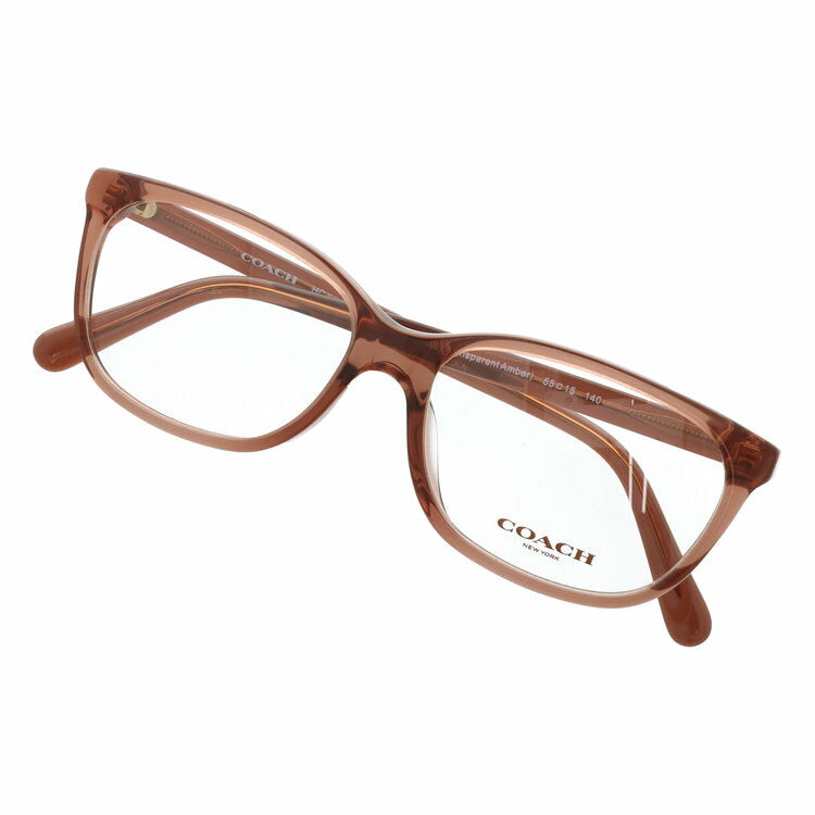 【訳あり・店頭展示品】【国内正規品】 コーチ メガネフレーム 伊達メガネ レギュラーフィット COACH HC6139U 5662 55サイズ スクエア型 琥珀色 アウトレット品 ユニセックス メンズ レディース