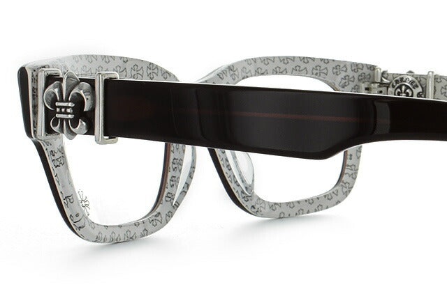 クロムハーツ メガネ 度付き 度なし 伊達メガネ 眼鏡 メガネフレーム CHROME HEARTS レギュラーフィット BANGADANG II CWC 52 ココホワイトクロス BSフレアー ユニセックス メンズ レディース 紫外線 UVカット ラッピング無料