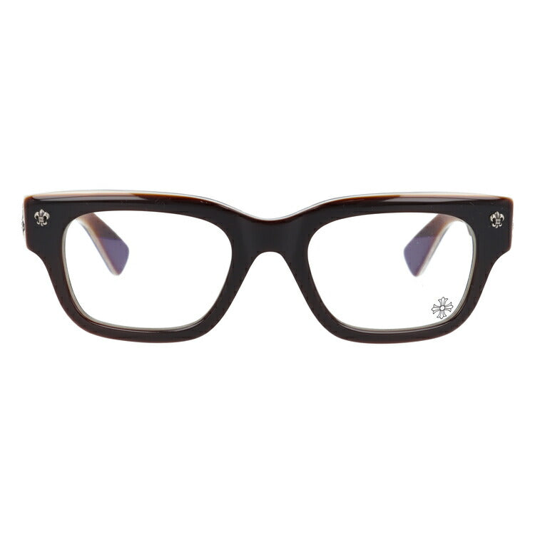 クロムハーツ メガネ 度付き 度なし 伊達メガネ 眼鏡 メガネフレーム CHROME HEARTS レギュラーフィット BANGADANG I BRBBR 50サイズ ウェリントン型 ユニセックス メンズ レディース 紫外線 UVカット ラッピング無料