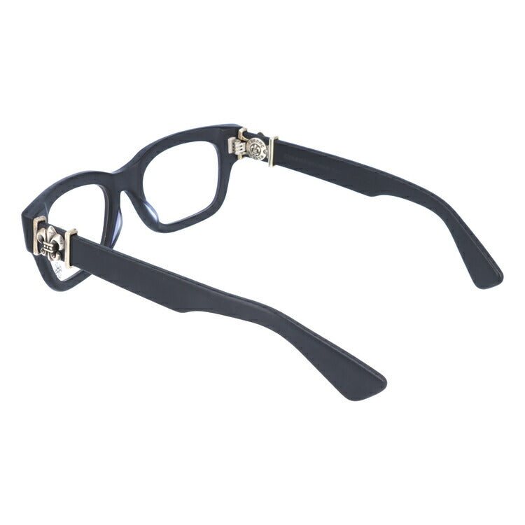 クロムハーツ メガネ 度付き 度なし 伊達メガネ 眼鏡 メガネフレーム CHROME HEARTS レギュラーフィット BANGADANG I MBK 50サイズ ウェリントン型 ユニセックス メンズ レディース 紫外線 UVカット ラッピング無料