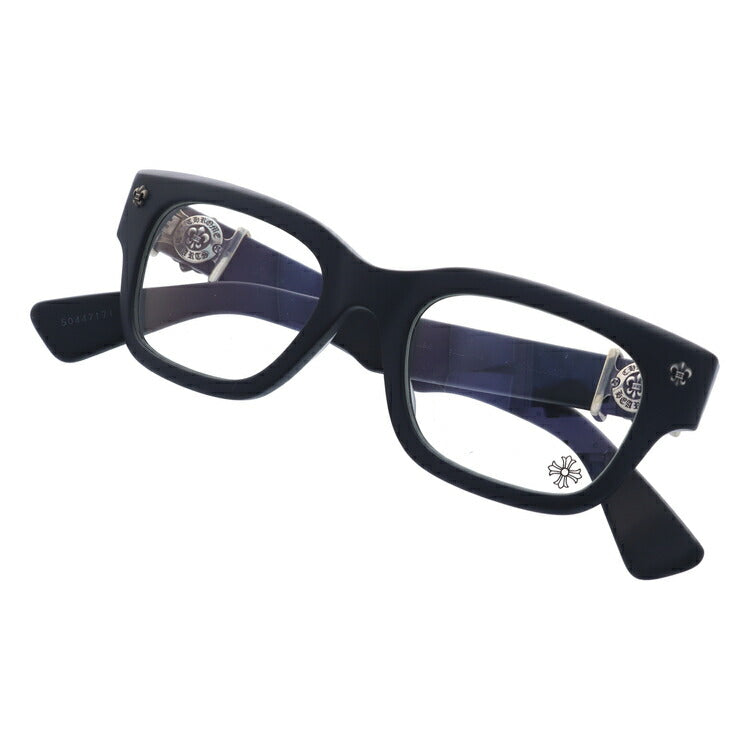クロムハーツ メガネ 度付き 度なし 伊達メガネ 眼鏡 メガネフレーム CHROME HEARTS レギュラーフィット BANGADANG I MBK 50サイズ ウェリントン型 ユニセックス メンズ レディース 紫外線 UVカット ラッピング無料