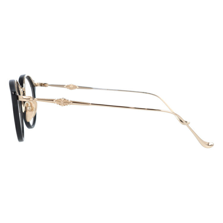 クロムハーツ メガネ 度付き 度なし 伊達メガネ 眼鏡 メガネフレーム CHROME HEARTS DIG BIG BK/GP 45サイズ ボストン型 ユニセックス メンズ レディース 紫外線 UVカット ラッピング無料