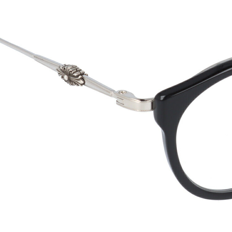 クロムハーツ メガネ 度付き 度なし 伊達メガネ 眼鏡 メガネフレーム CHROME HEARTS DIG BIG BK/SS 45サイズ ボストン型 ユニセックス メンズ レディース 紫外線 UVカット ラッピング無料