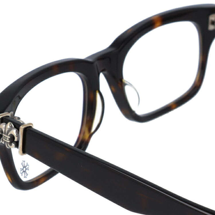 クロムハーツ メガネ 度付き 度なし 伊達メガネ 眼鏡 メガネフレーム CHROME HEARTS アジアンフィット GITTIN ANY?-A DT 52サイズ スクエア型 ユニセックス メンズ レディース 紫外線 UVカット ラッピング無料