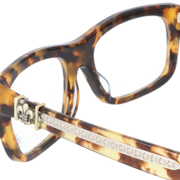 クロムハーツ メガネ 度付き 度なし 伊達メガネ 眼鏡 メガネフレーム CHROME HEARTS レギュラーフィット MYDIXADRYLL TT 55サイズ スクエア型 ユニセックス メンズ レディース 紫外線 UVカット ラッピング無料