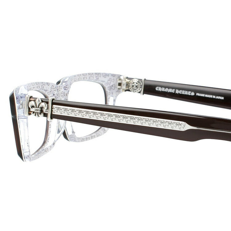 クロムハーツ メガネ 度付き 度なし 伊達メガネ 眼鏡 メガネフレーム CHROME HEARTS アジアンフィット SPLAT-A CWC 55サイズ スクエア型 ユニセックス メンズ レディース 紫外線 UVカット ラッピング無料
