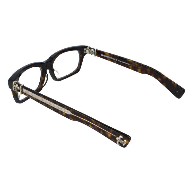 クロムハーツ メガネ 度付き 度なし 伊達メガネ 眼鏡 メガネフレーム CHROME HEARTS アジアンフィット SPLAT-A DT 55サイズ スクエア型 ユニセックス メンズ レディース 紫外線 UVカット ラッピング無料