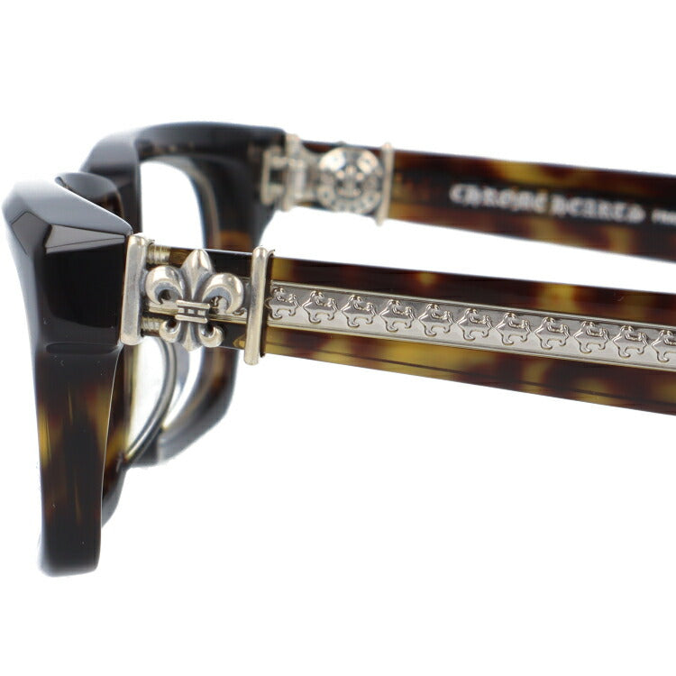 クロムハーツ メガネ 度付き 度なし 伊達メガネ 眼鏡 メガネフレーム CHROME HEARTS アジアンフィット SPLAT-A DT 55サイズ スクエア型 ユニセックス メンズ レディース 紫外線 UVカット ラッピング無料