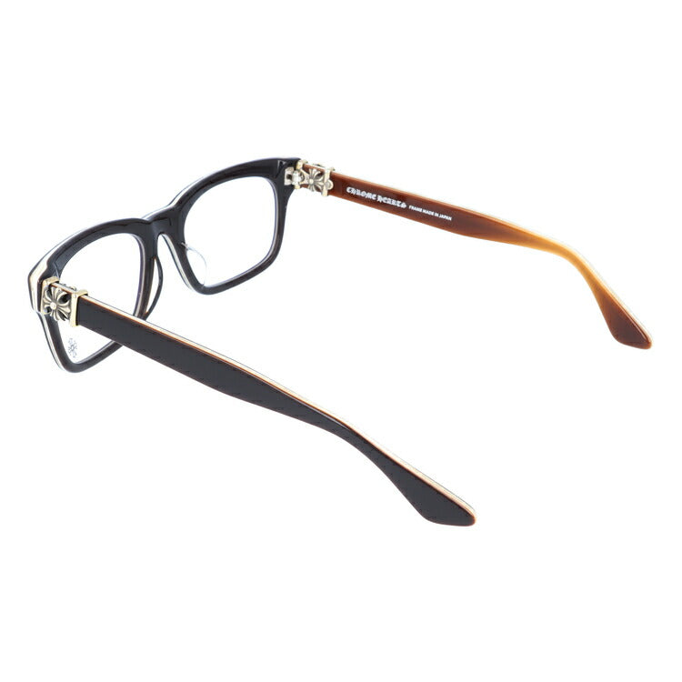クロムハーツ メガネ 度付き 度なし 伊達メガネ 眼鏡 メガネフレーム CHROME HEARTS レギュラーフィット VAGILANTE BRBBR 54サイズ スクエア型 ユニセックス メンズ レディース 紫外線 UVカット ラッピング無料