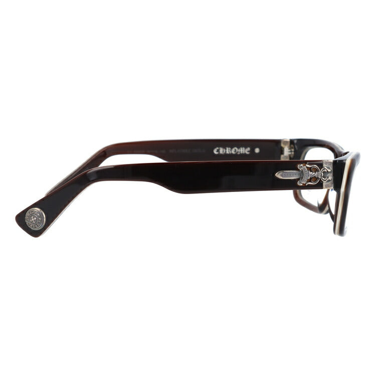 クロムハーツ メガネ 度付き 度なし 伊達メガネ 眼鏡 メガネフレーム CHROME HEARTS アジアンフィット INFLATABLE DATE-A BRBBR 56サイズ スクエア型 ユニセックス メンズ レディース 紫外線 UVカット ラッピング無料