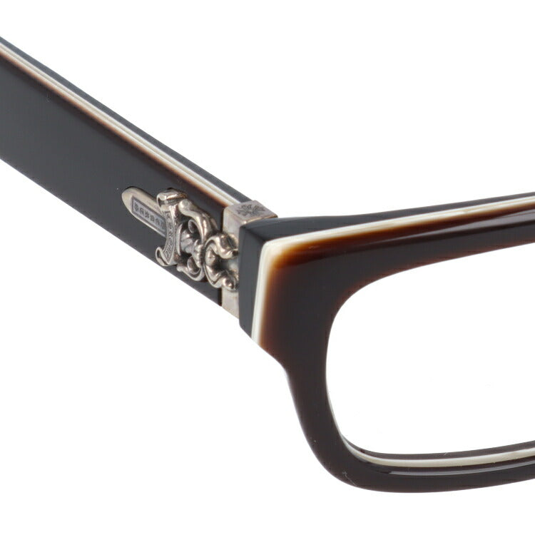クロムハーツ メガネ 度付き 度なし 伊達メガネ 眼鏡 メガネフレーム CHROME HEARTS アジアンフィット INFLATABLE DATE-A BRBBR 56サイズ スクエア型 ユニセックス メンズ レディース 紫外線 UVカット ラッピング無料