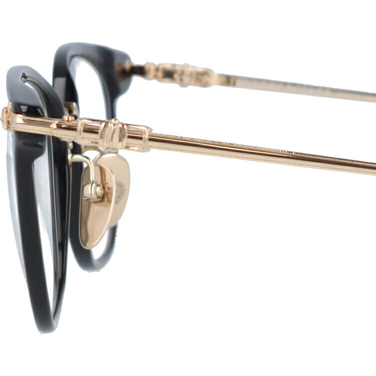 クロムハーツ メガネ 度付き 度なし 伊達メガネ 眼鏡 メガネフレーム CHROME HEARTS SHAGASS BK-GP 51サイズ ウェリントン型 ユニセックス メンズ レディース 紫外線 UVカット ラッピング無料