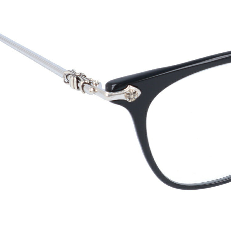 クロムハーツ メガネ 度付き 度なし 伊達メガネ 眼鏡 メガネフレーム CHROME HEARTS SHAGASS BK-SS 51サイズ ウェリントン型 ユニセックス メンズ レディース 紫外線 UVカット ラッピング無料