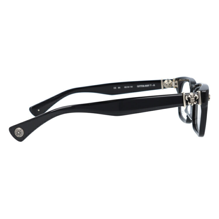 クロムハーツ メガネ 度付き 度なし 伊達メガネ 眼鏡 メガネフレーム CHROME HEARTS アジアンフィット GITTIN ANY?-A 52サイズ スクエア型 ユニセックス メンズ レディース 紫外線 UVカット ラッピング無料