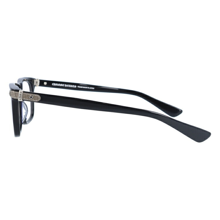 クロムハーツ メガネ 度付き 度なし 伊達メガネ 眼鏡 メガネフレーム CHROME HEARTS レギュラーフィット BEAU NER BK 53サイズ ウェリントン型 日本製 クロス ユニセックス メンズ レディース 紫外線 UVカット ラッピング無料