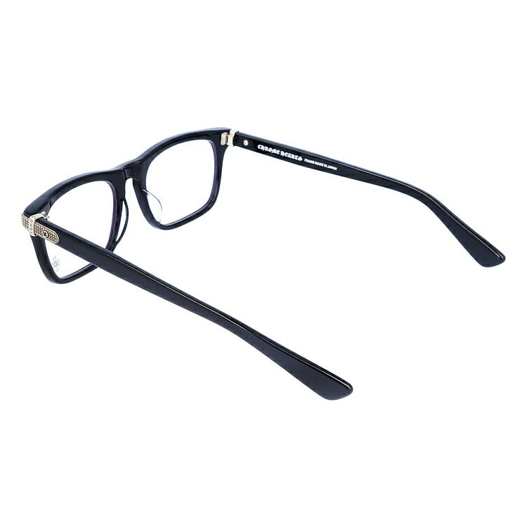 クロムハーツ メガネ 度付き 度なし 伊達メガネ 眼鏡 メガネフレーム CHROME HEARTS レギュラーフィット BEAU NER BK 53サイズ ウェリントン型 日本製 クロス ユニセックス メンズ レディース 紫外線 UVカット ラッピング無料
