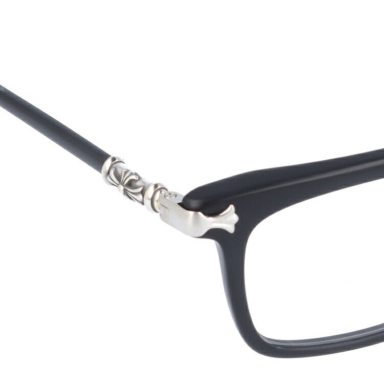 クロムハーツ メガネ 度付き 度なし 伊達メガネ 眼鏡 メガネフレーム CHROME HEARTS アジアンフィット FUN HATCH-A MBK 54サイズ スクエア型 日本製 CHクロス ユニセックス メンズ レディース 紫外線 UVカット ラッピング無料