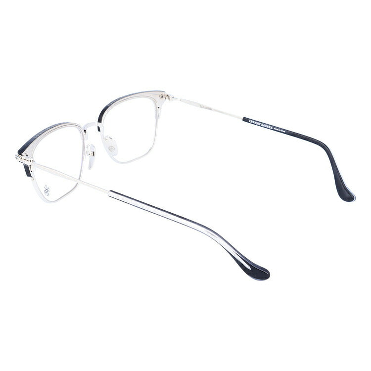 クロムハーツ メガネ 度付き 度なし 伊達メガネ 眼鏡 メガネフレーム CHROME HEARTS MUFFBUFFIN' MBK/BS 53サイズ ウェリントン型 日本製 クロス ユニセックス メンズ レディース 紫外線 UVカット ラッピング無料