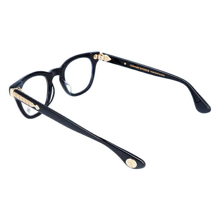 クロムハーツ メガネ 度付き 度なし 伊達メガネ 眼鏡 メガネフレーム CHROME HEARTS レギュラーフィット PANTY HO BK-GP 47サイズ ウェリントン型 日本製 フローラル スパイダー ユニセックス メンズ レディース 紫外線 UVカット ラッピング無料