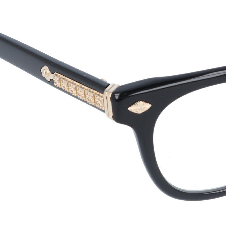 クロムハーツ メガネ 度付き 度なし 伊達メガネ 眼鏡 メガネフレーム CHROME HEARTS レギュラーフィット PANTY HO BK-GP 47サイズ ウェリントン型 日本製 フローラル スパイダー ユニセックス メンズ レディース 紫外線 UVカット ラッピング無料