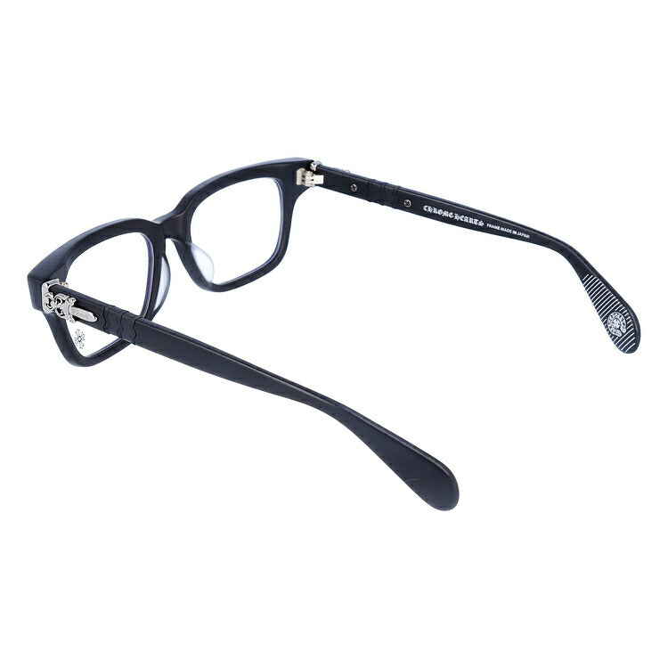 クロムハーツ メガネ 度付き 度なし 伊達メガネ 眼鏡 メガネフレーム CHROME HEARTS レギュラーフィット TESTERICAL MBK 52サイズ スクエア型 日本製 ダガー ユニセックス メンズ レディース 紫外線 UVカット ラッピング無料