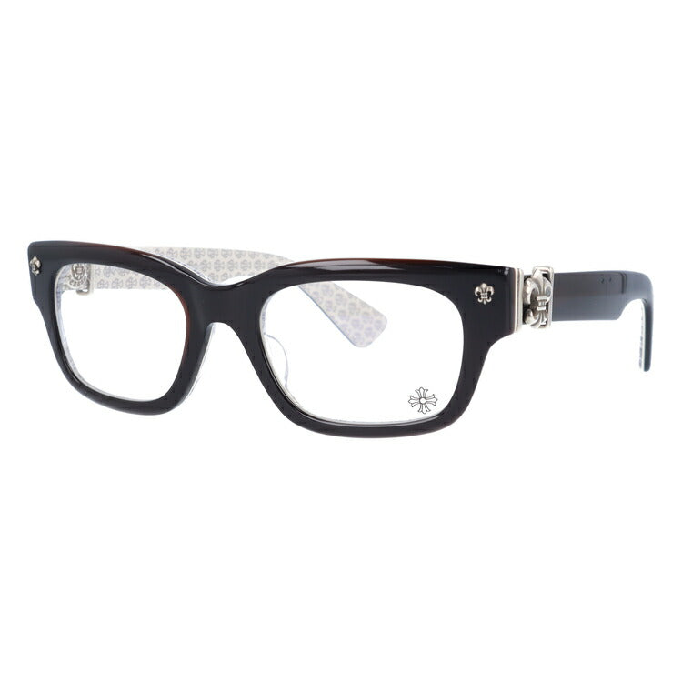 クロムハーツ メガネ 度付き 度なし 伊達メガネ 眼鏡 メガネフレーム CHROME HEARTS アジアンフィット BANGADANG II-A CWC 52サイズ スクエア型 日本製 フレア クロス ユニセックス メンズ レディース 紫外線 UVカット ラッピング無料