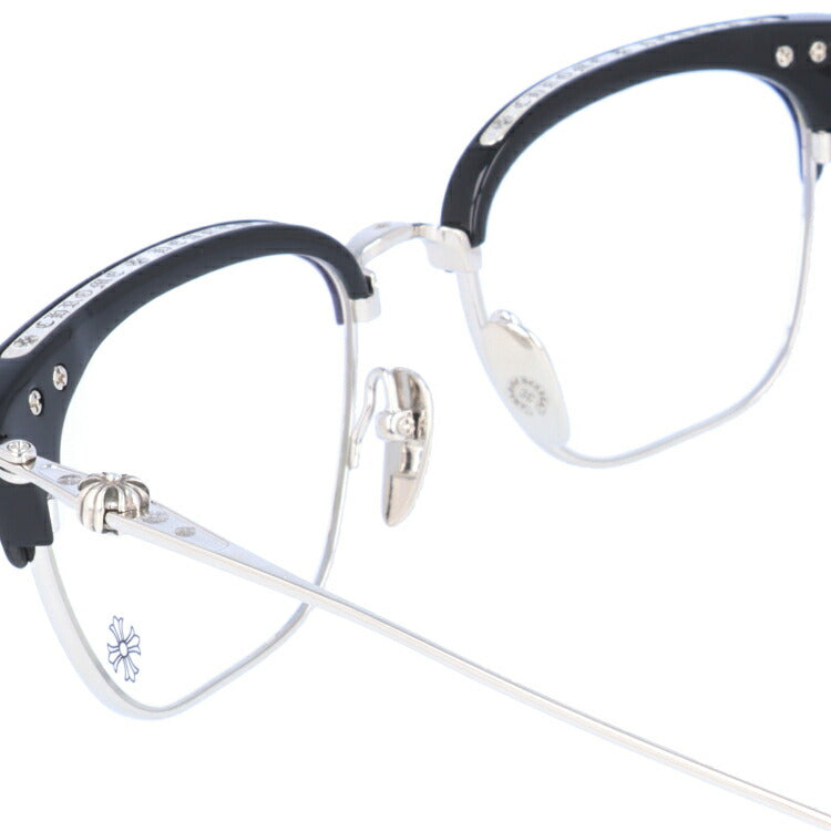【選べる2色 調光レンズ】クロムハーツ サングラス CHROME HEARTS SLUNTRADICTION BK/SS 54サイズ ブロー型 日本製 クロス CHプラス 伊達メガネ カラーレンズ ユニセックス メンズ レディース 紫外線 UVカット ラッピング無料