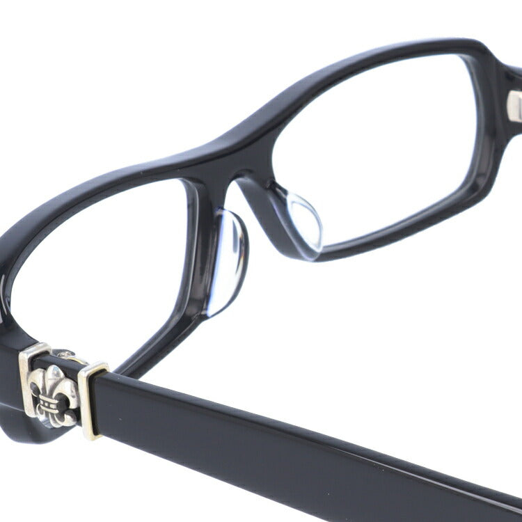 クロムハーツ メガネ 度付き 度なし 伊達メガネ 眼鏡 メガネフレーム CHROME HEARTS レギュラーフィット GITTIN ANY? II BK Black 56サイズ スクエア型 日本製 BSフレア ユニセックス メンズ レディース 紫外線 UVカット ラッピング無料