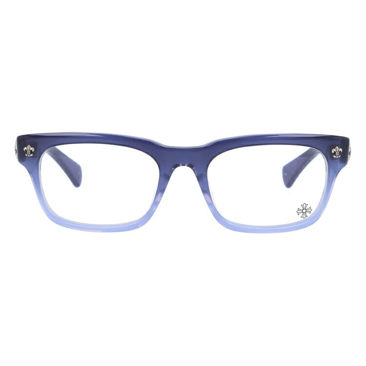 クロムハーツ メガネ 度付き 度なし 伊達メガネ 眼鏡 メガネフレーム CHROME HEARTS アジアンフィット GITTIN ANY?-A IF Indigo Fade 52サイズ ウェリントン型 日本製 BSフレア ユニセックス メンズ レディース 紫外線 UVカット ラッピング無料