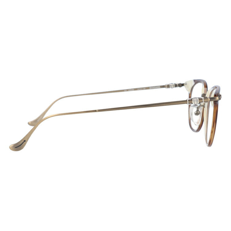 クロムハーツ メガネ 度付き 度なし 伊達メガネ 眼鏡 メガネフレーム CHROME HEARTS SHAGASS 51 DTB/OG Demi Tort Bone/Old Gold 51サイズ ウェリントン型 日本製 フローラル ユニセックス メンズ レディース 紫外線 UVカット ラッピング無料