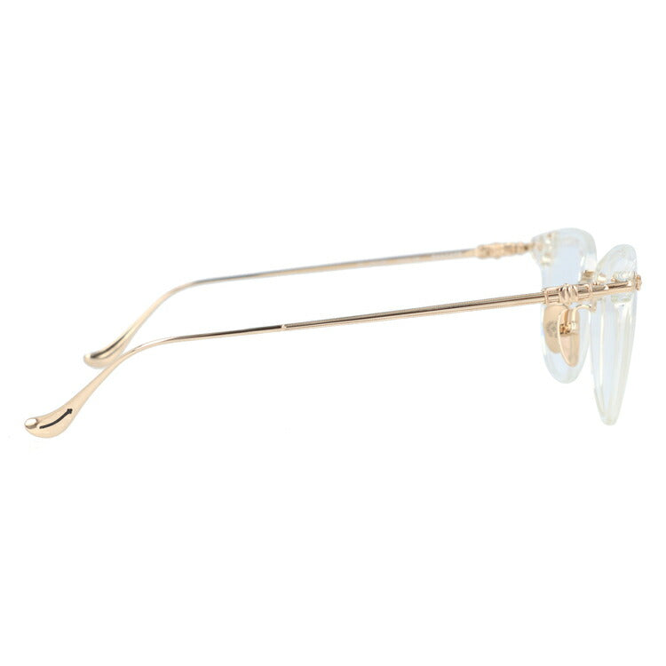 クロムハーツ メガネ 度付き 度なし 伊達メガネ 眼鏡 メガネフレーム CHROME HEARTS SHAGASS 51 CRYS/GP Crystal/Gold Plated 51サイズ ウェリントン型 日本製 フローラル ユニセックス メンズ レディース 紫外線 UVカット ラッピング無料
