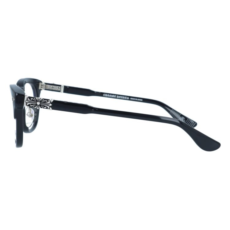 クロムハーツ メガネフレーム 伊達メガネ CHROME HEARTS RODSICLE BK 51サイズ フローラル ボストン型 ユニセックス メンズ レディース