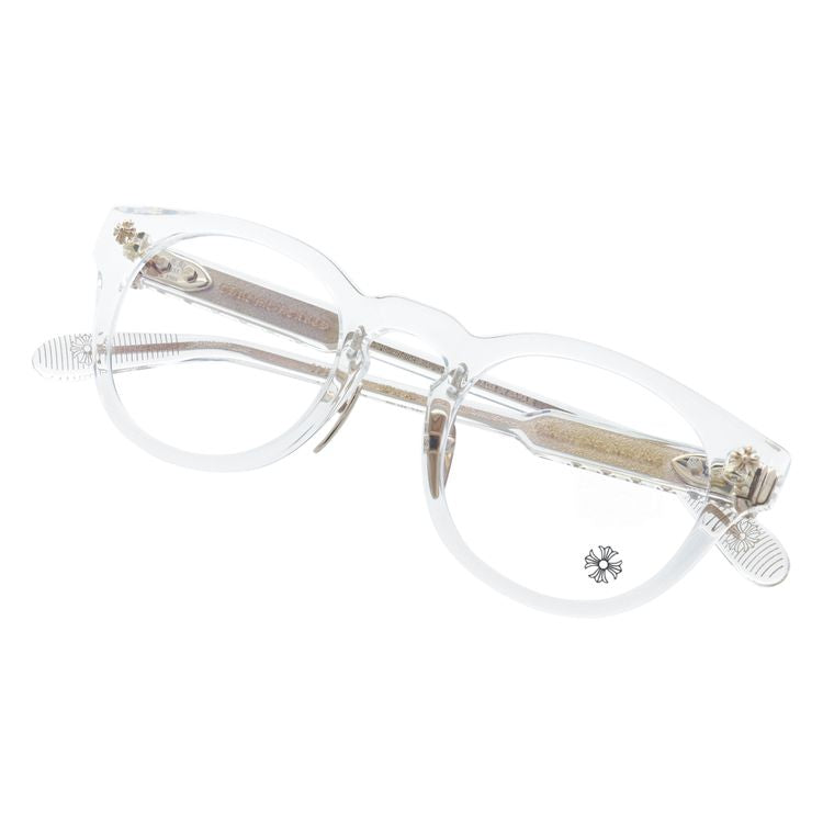 クロムハーツ メガネフレーム 伊達メガネ CHROME HEARTS DINGALONGLINGLONG CRYS 49サイズ CHプラス ボストン型 ユニセックス メンズ レディース
