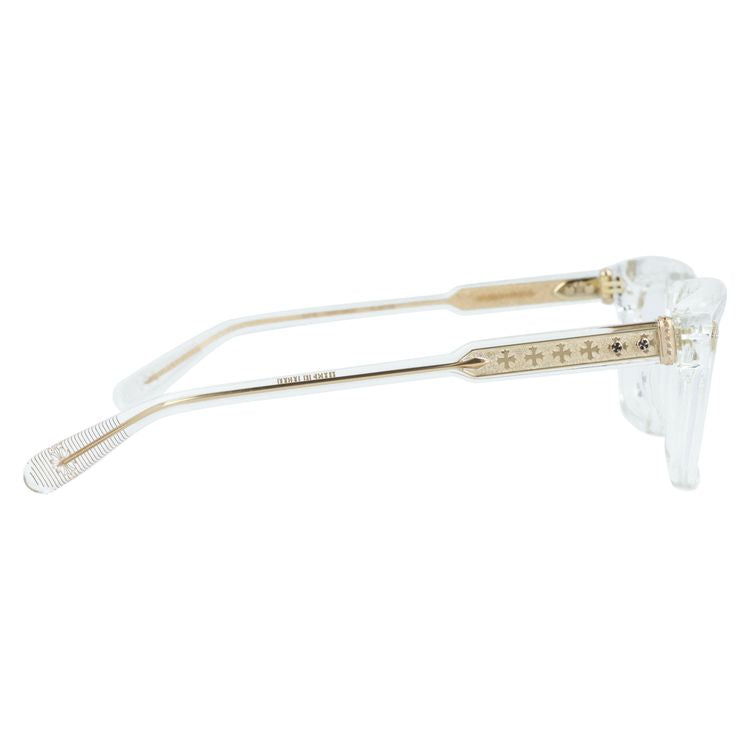 クロムハーツ メガネフレーム 伊達メガネ レギュラーフィット CHROME HEARTS AMBIDIXTROUS CRYS-18KGP 53サイズ CHプラス ウェリントン型 ユニセックス メンズ レディース