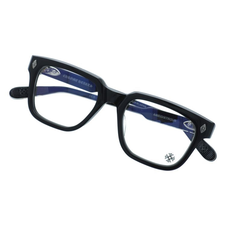 クロムハーツ メガネフレーム 伊達メガネ レギュラーフィット CHROME HEARTS AMBIDIXTROUS BK 53サイズ CHプラス ウェリントン型 ユニセックス メンズ レディース