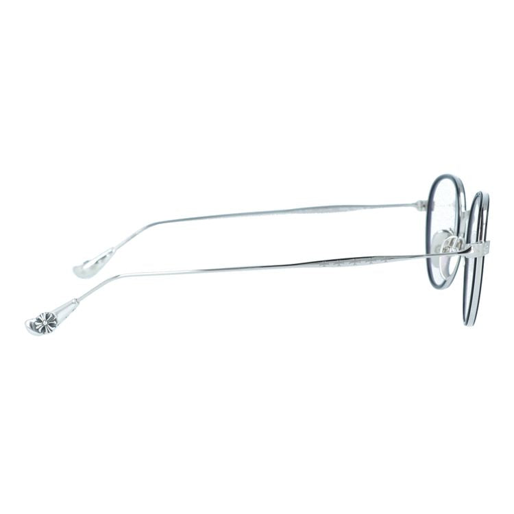クロムハーツ メガネフレーム 伊達メガネ CHROME HEARTS BONE PRONE IV BK/SS 49サイズ CHプラス ボストン型 ユニセックス メンズ レディース