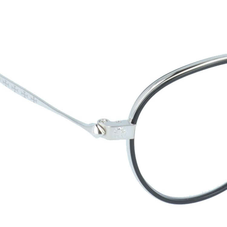 クロムハーツ メガネフレーム 伊達メガネ CHROME HEARTS BONE PRONE IV BK/SS 49サイズ CHプラス ボストン型 ユニセックス メンズ レディース