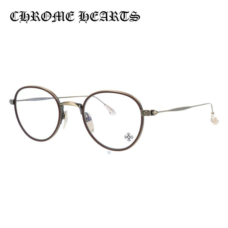 クロムハーツ メガネフレーム 伊達メガネ CHROME HEARTS BONE PRONE IV CLB/AG 49サイズ CHプラス ボストン型 ユニセックス メンズ レディース
