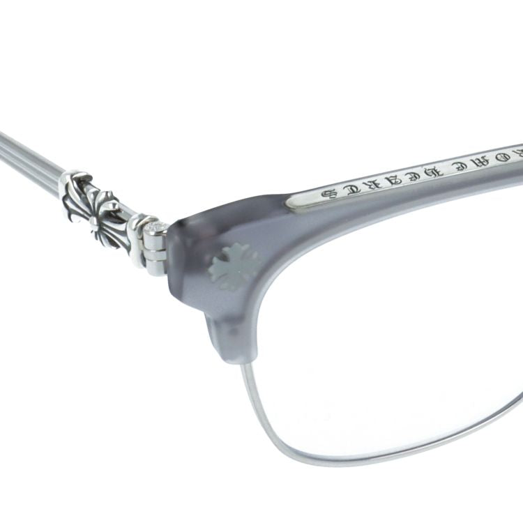 クロムハーツ メガネフレーム 伊達メガネ CHROME HEARTS BONENNOISSEUR II MGR/BS 53サイズ CHクロス ブロー型 ウェリントン型 ユニセックス メンズ レディース