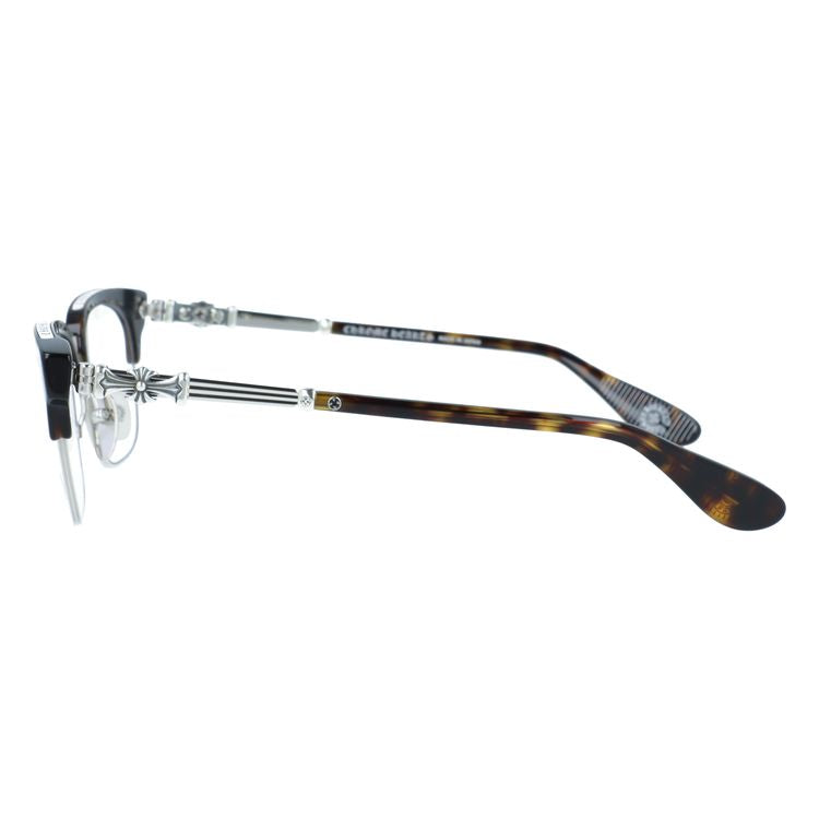 クロムハーツ メガネフレーム 伊達メガネ CHROME HEARTS BONENNOISSEUR II DT/SS 53サイズ CHクロス ブロー型 ウェリントン型 ユニセックス メンズ レディース