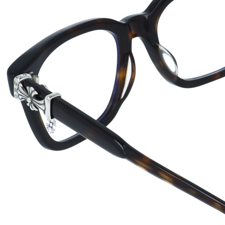 クロムハーツ メガネフレーム 伊達メガネ レギュラーフィット CHROME HEARTS COX UCKER MDT 52サイズ CHクロス ウェリントン型 ユニセックス メンズ レディース